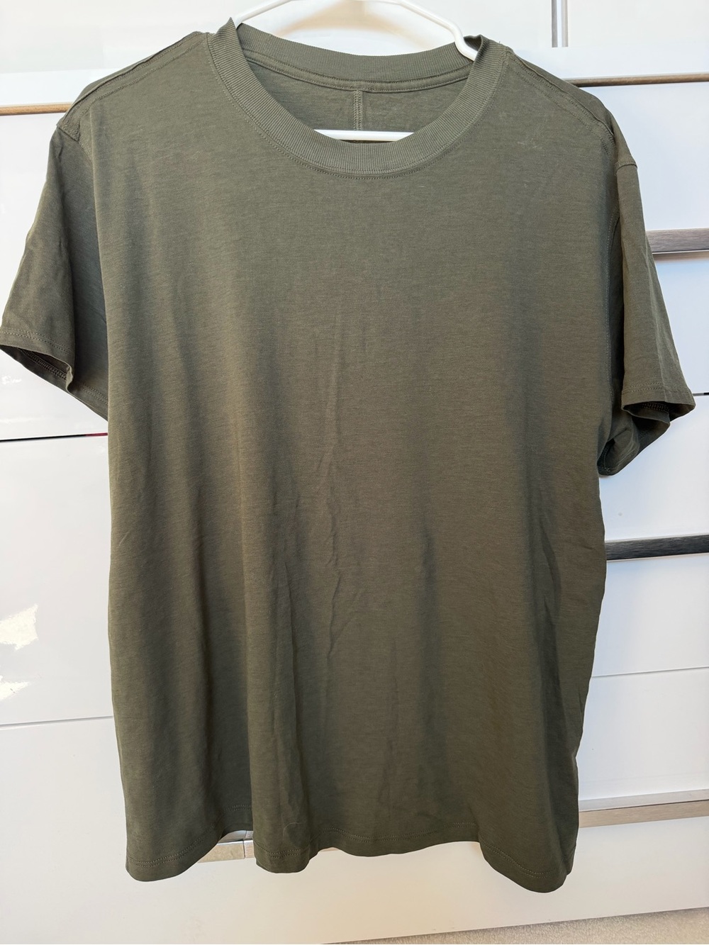 lululemon athletica Olive Green Short Sleeve Tee